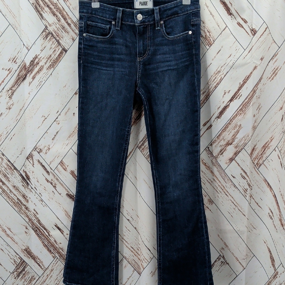 PAIGE Dark Blue Flare Jeans